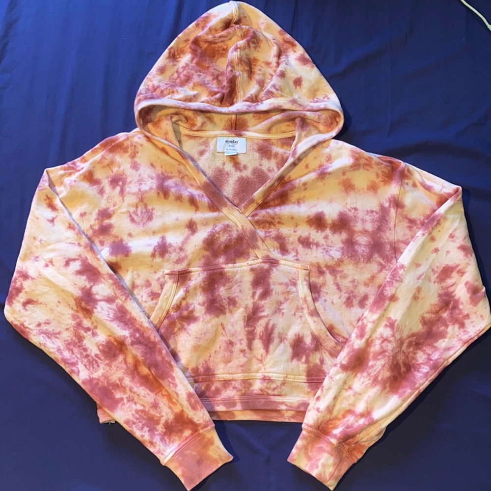 RVCA crop top hoodie